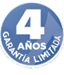 Hasta 4 años de garantía*